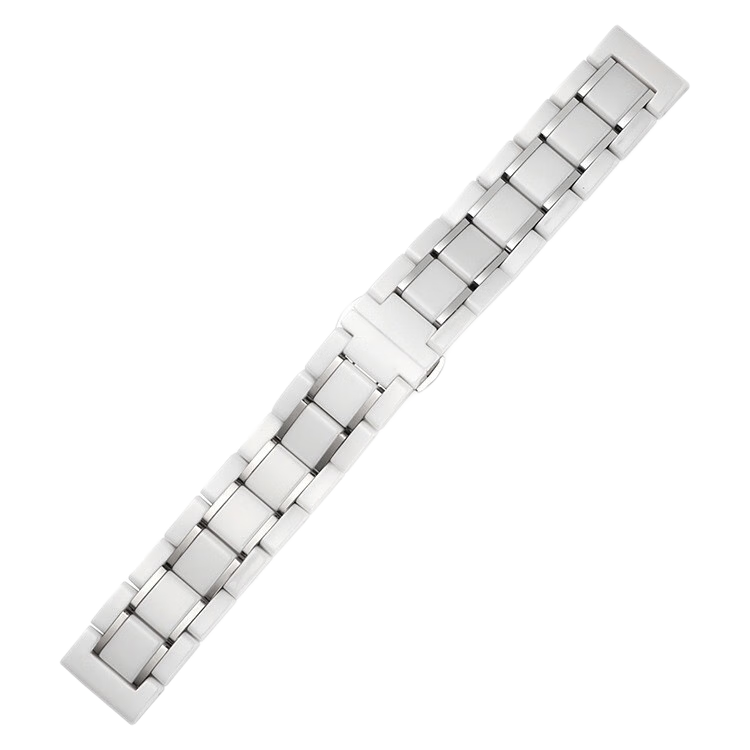 

Ремешок совместимый с Huawei, керамический материал, 41 мм CHENSONG, Five-Link Ceramic-Black/Silver