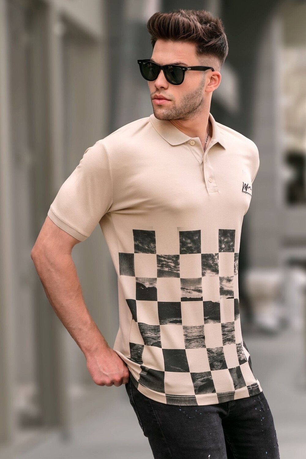 

Футболка Madmext, бежевый