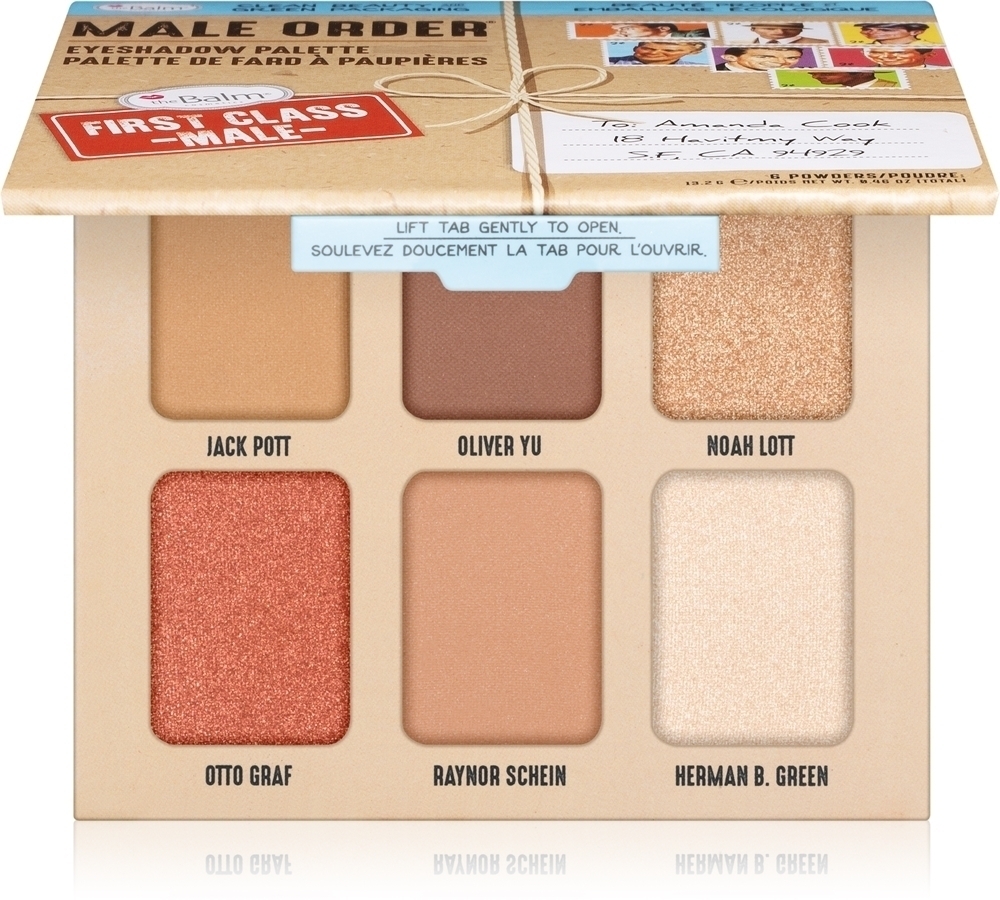 

Палитра теней для век для мужчин первого класса от Male Order Thebalm, 13,2 гр