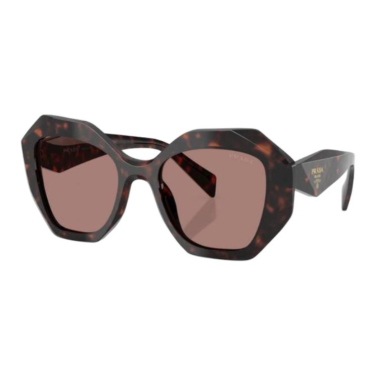 

PRADA Солнечные очки с шестиугольной оправой, Brown