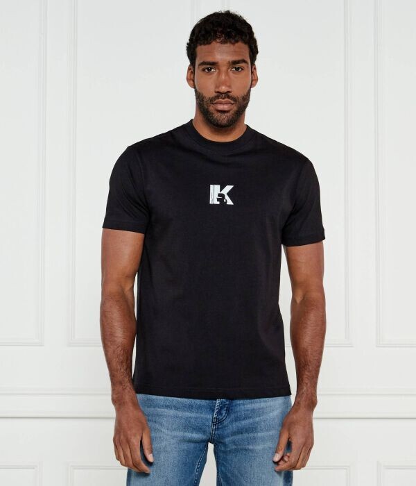 

Футболка klj reg Regular Fit Karl Lagerfeld Jeans, черный