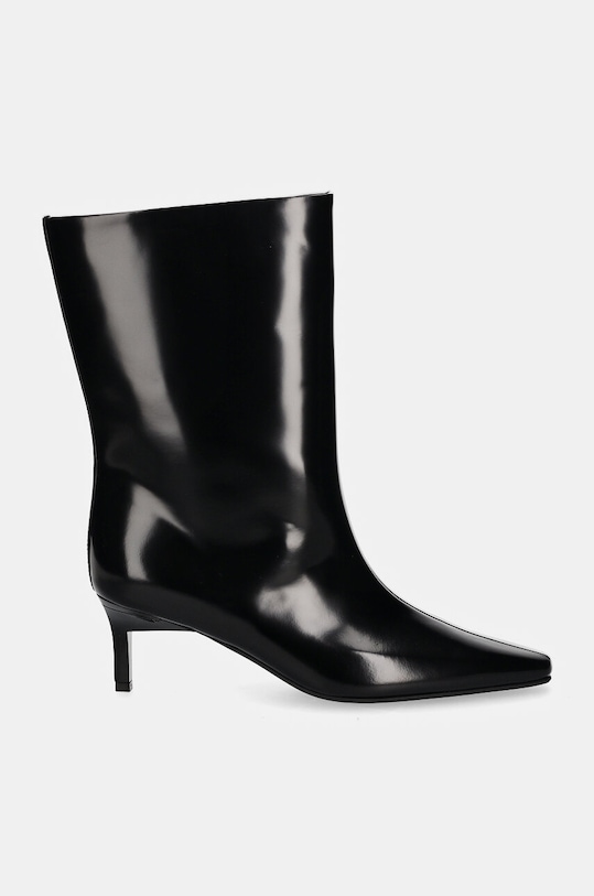 Кожаные ботинки HEEL MID BOOT 50 LTH Calvin Klein, черный — фото 2