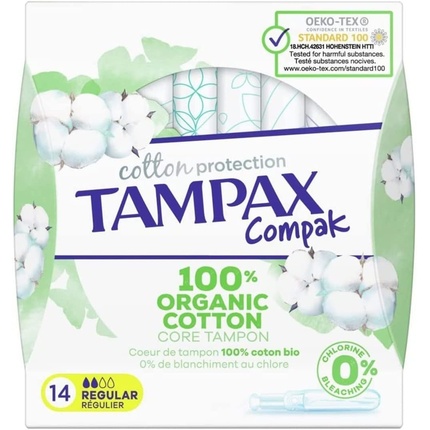 

Тампоны Tampax Compak Cotton Protection Regular с аппликатором