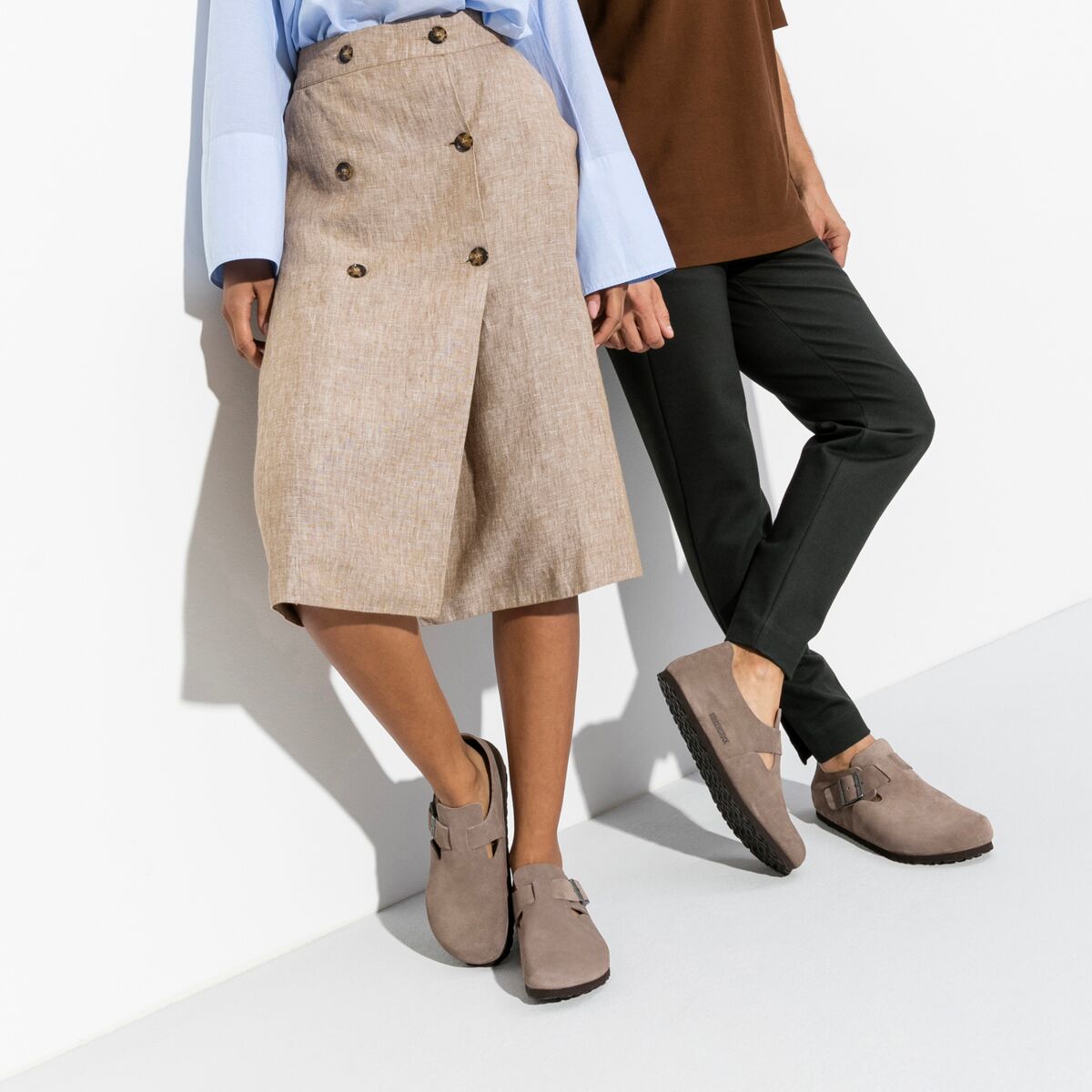 Лондонские замшевые туфли Birkenstock, коричневый — фото 3