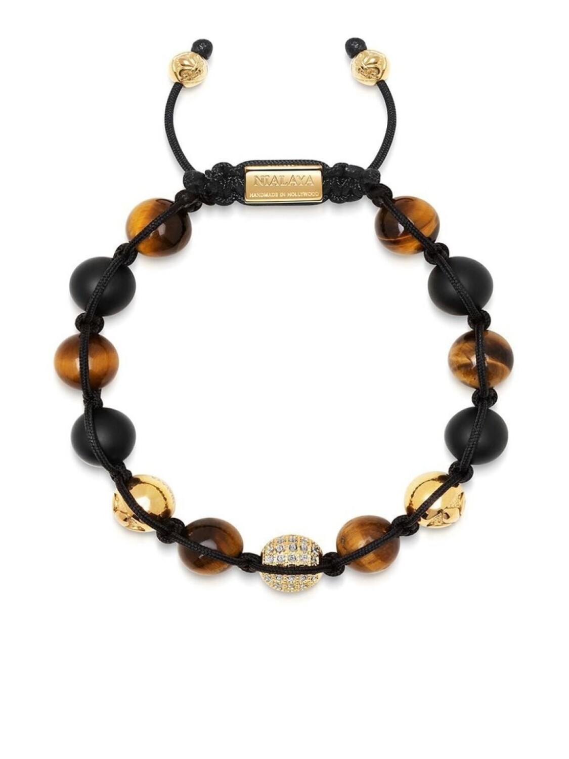

Браслет с бусинами Nialaya Jewelry, коричневый