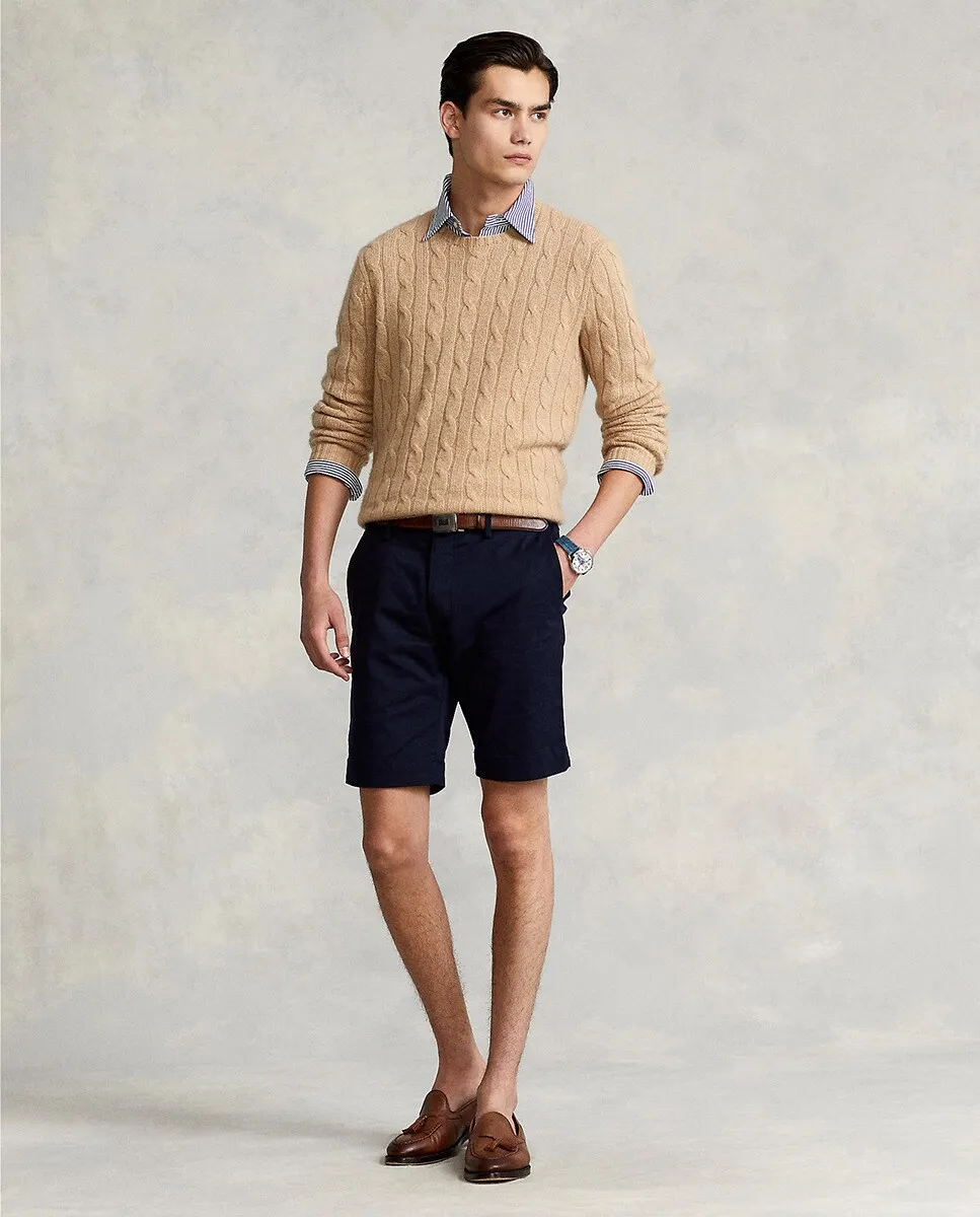 

Мужские шорты-чиносы Slim Fit стрейч Polo Ralph Lauren, темно-синий