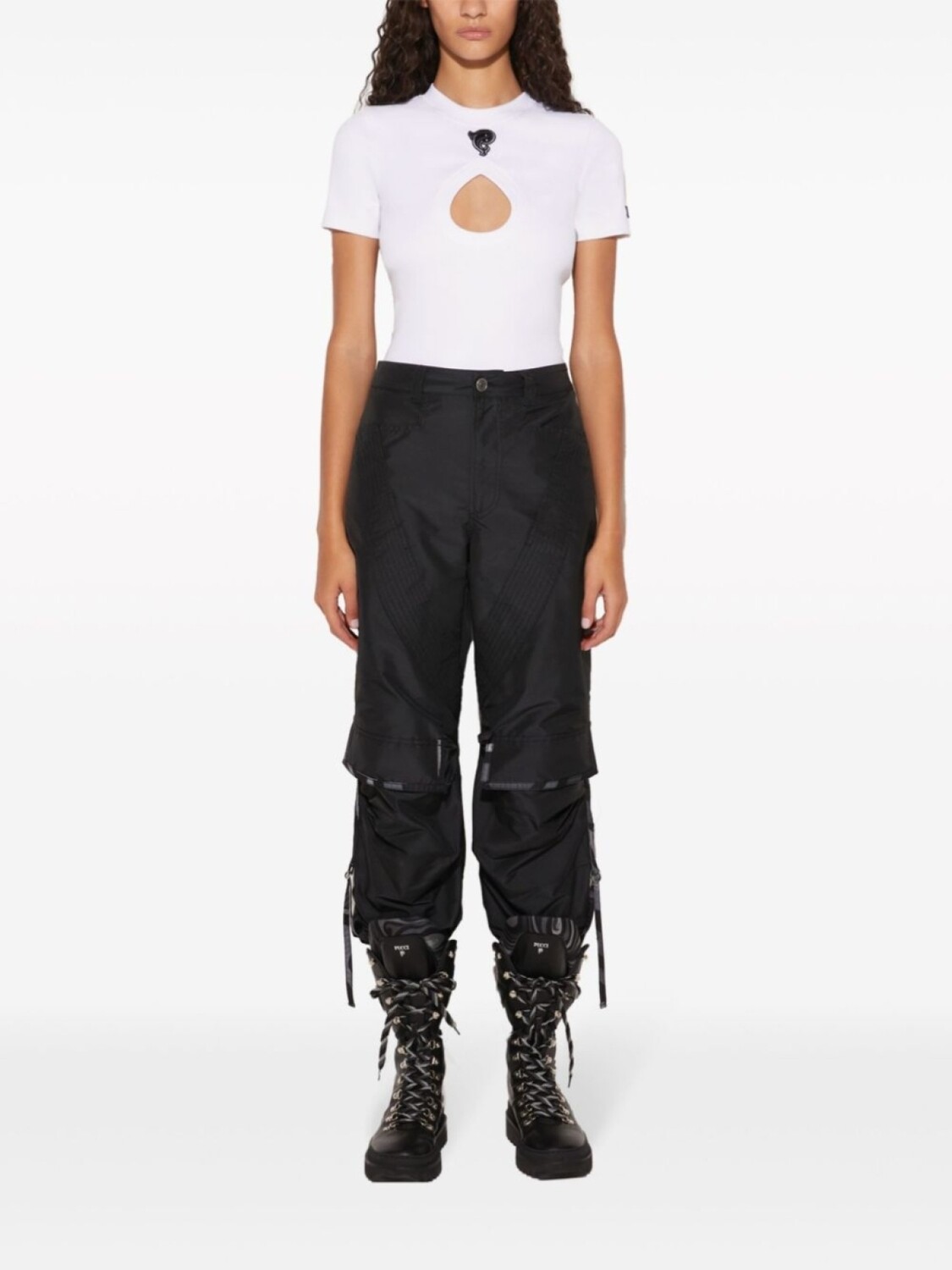 

PUCCI брюки карго с узором, черный