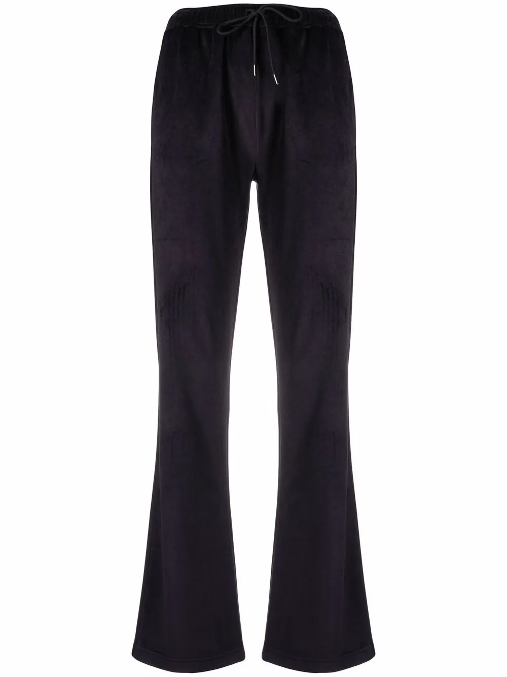 

Велюровые спортивные брюки прямого кроя MONCLER, синий