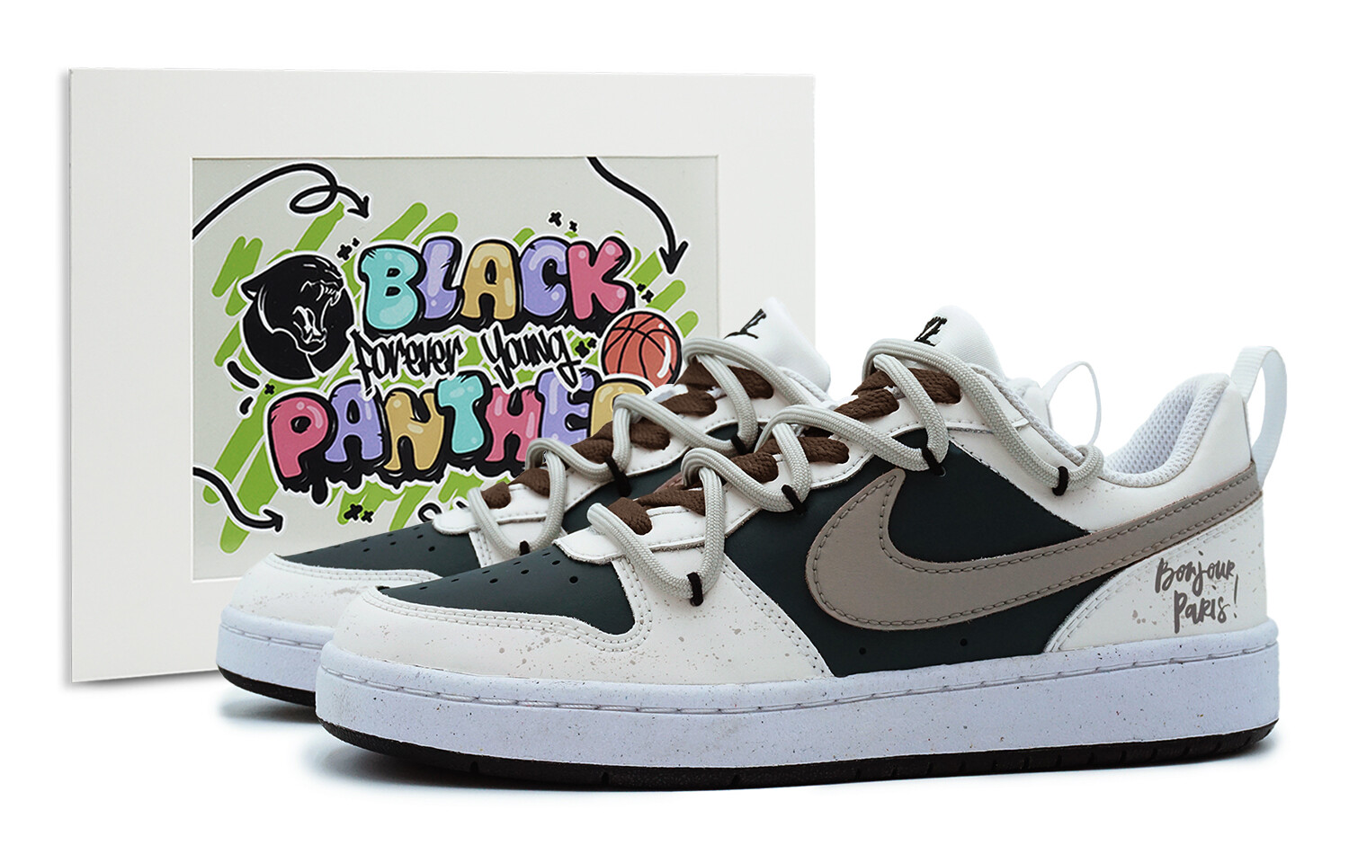 

Кроссовки Nike Court Borough Skateboard Shoes Women's Low-Top Gray