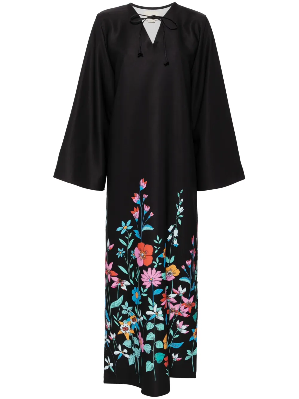 

Кафтан Hibiscus Moza Bambah, черный