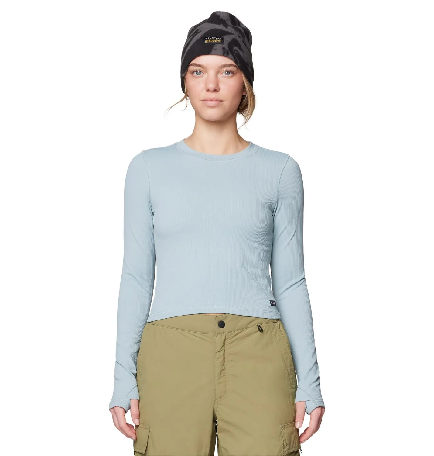 

Футболка Peak Knit с длинным рукавом - Женская Mountain Hardwear, Ice Shadow
