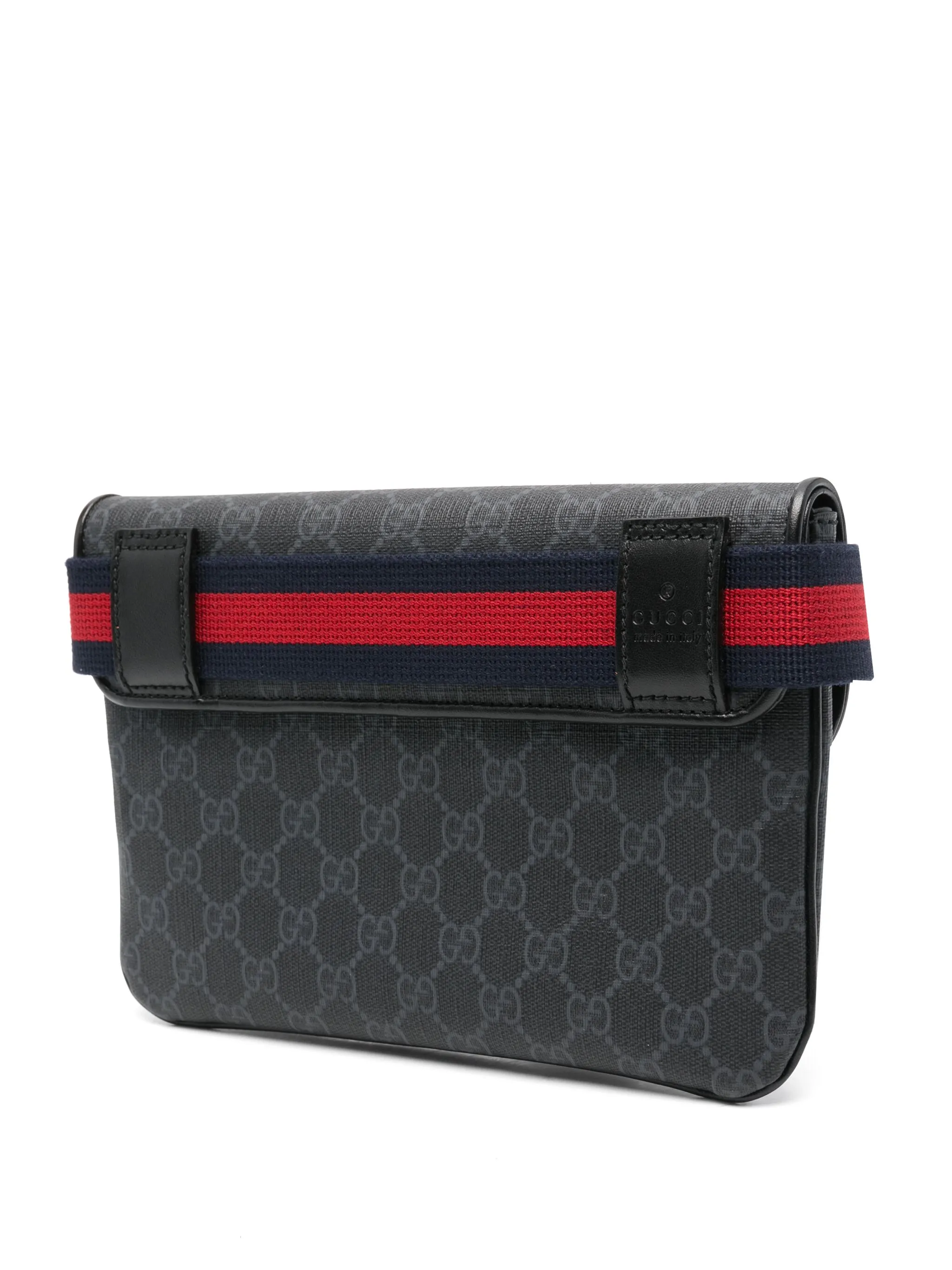 Поясная сумка с узором GG Supreme Gucci, черный — фото 3