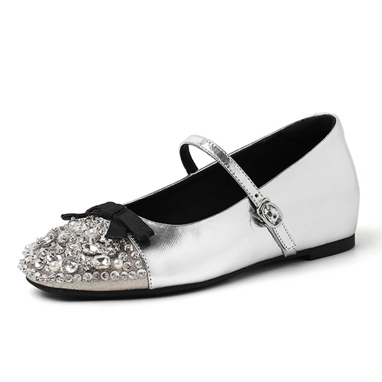 

Туфли Kemeilian Mary Jane Shoes Women's, серебряный