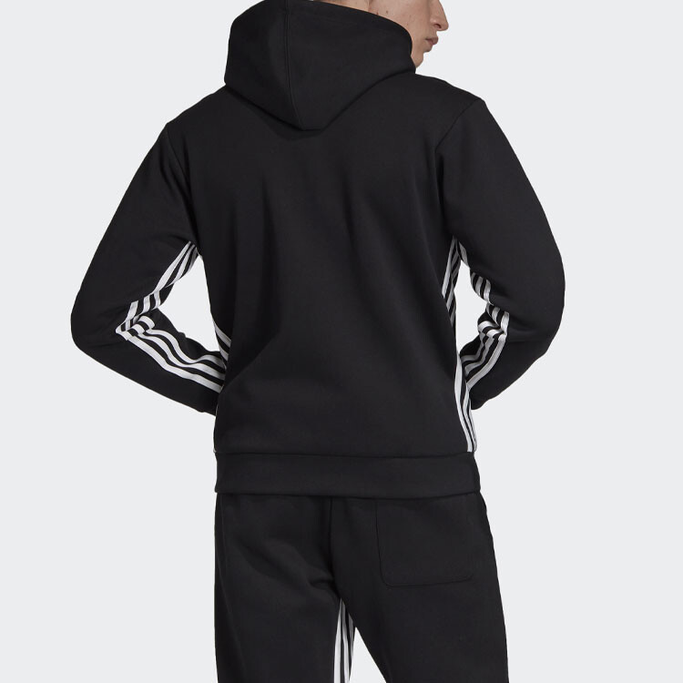 Худи Adidas Must Haves 3-Stripes, черный — фото 4