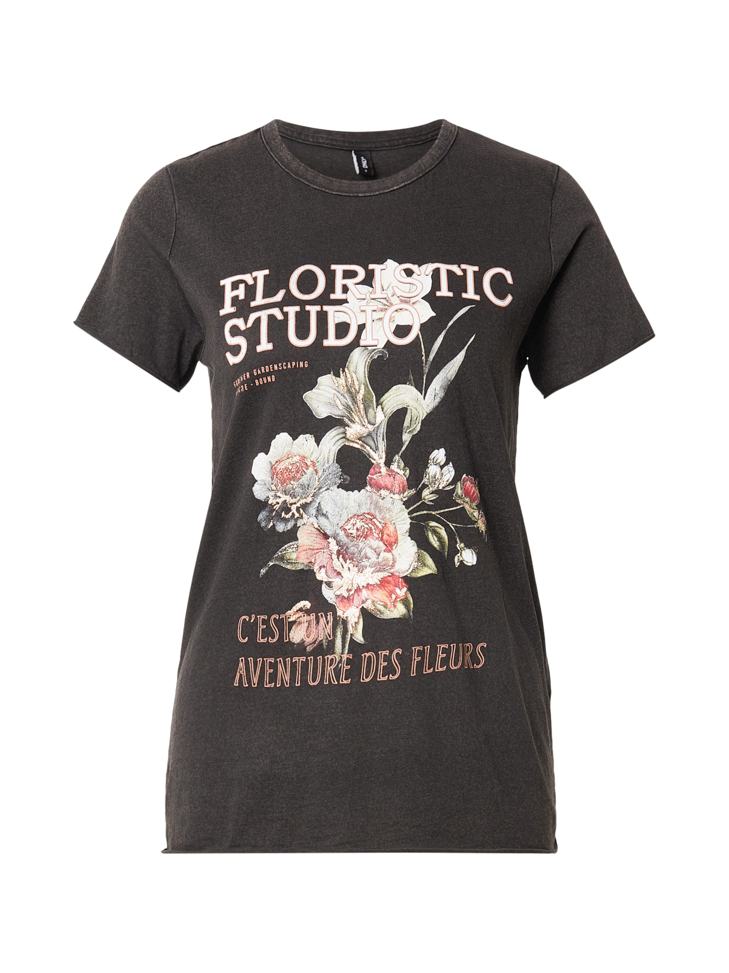 

ONLY Футболка 'ONLLUCY' в крапчатом черном цвете, Черный, ONLY Футболка 'ONLLUCY' в крапчатом черном цвете