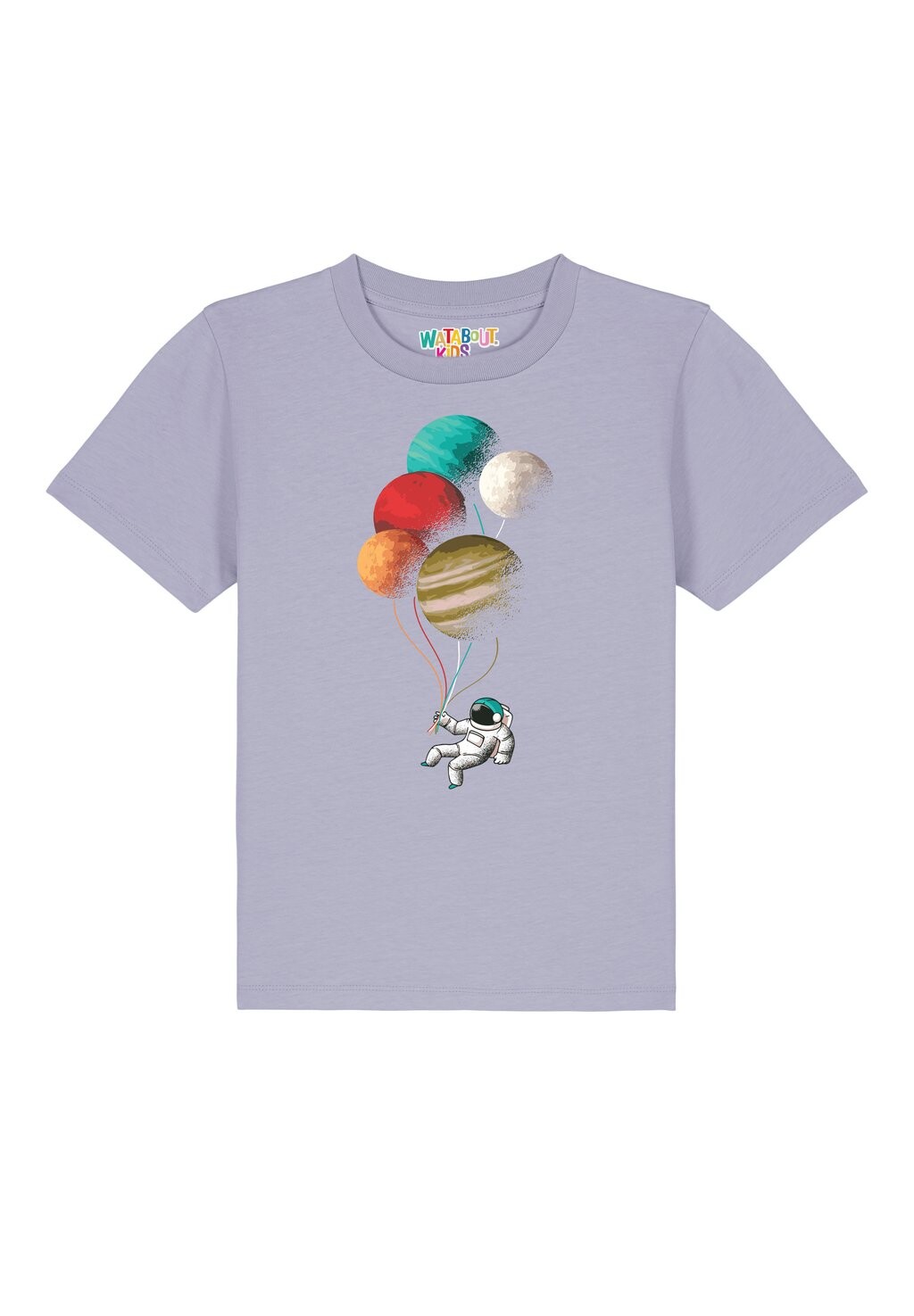 

Футболка с принтом BALLOON SPACEMAN Watapparel, цвет lavender