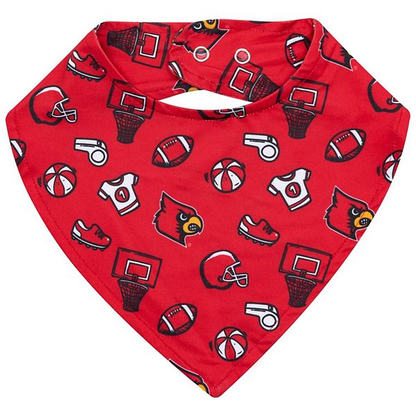 

Детский нагрудник Red Louisville Cardinals All Over Print Zoozatz