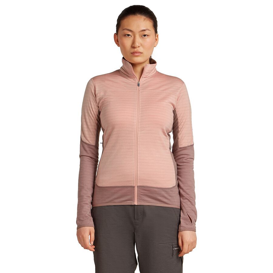 

Куртка Icebreaker Merino Blend 300 RealFleece Descender Zip Icebreaker, Summit/Blush/Cb