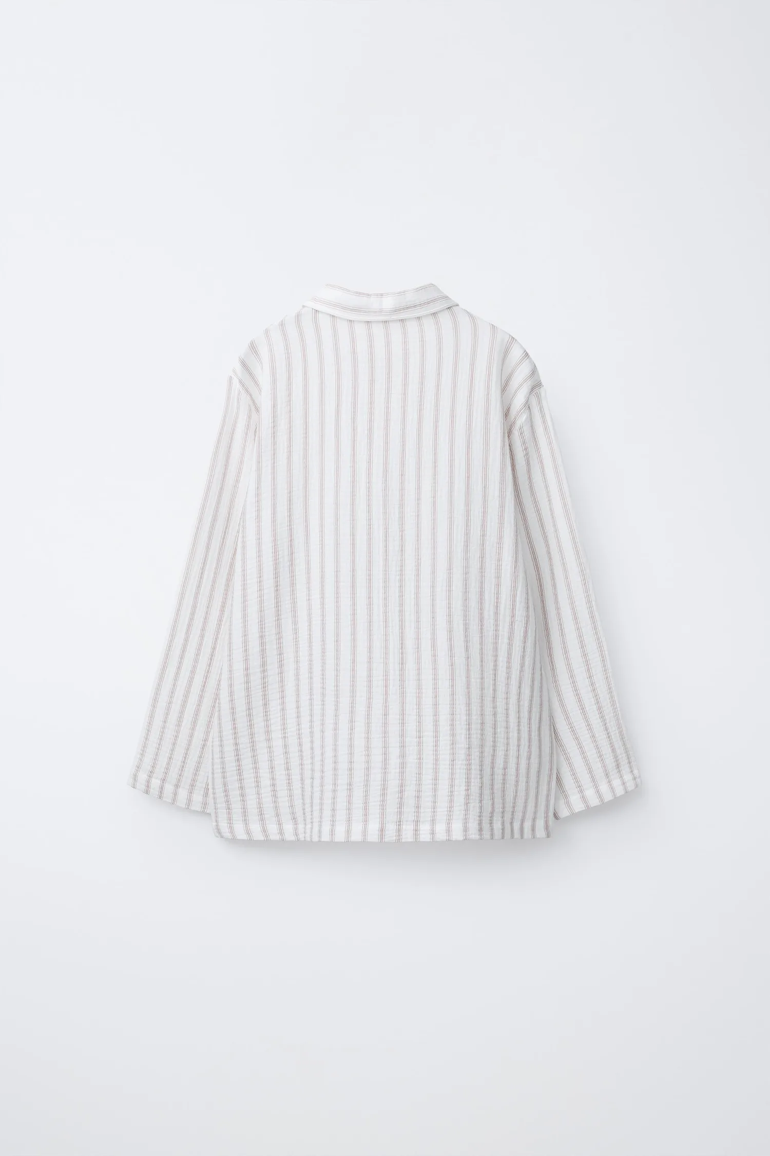 Для детей 6-14 лет / пижама в полоску с текстурной отделкой Zara, экрю — фото 3