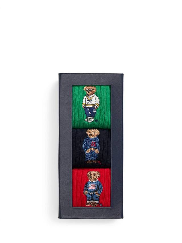 

Носки Bear Box из хлопковой смеси Ralph Lauren, Pack of 3