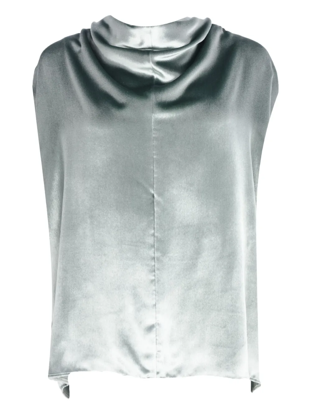 

Блузка без рукавов с воротником-хомутиком Alberta Ferretti, зеленый