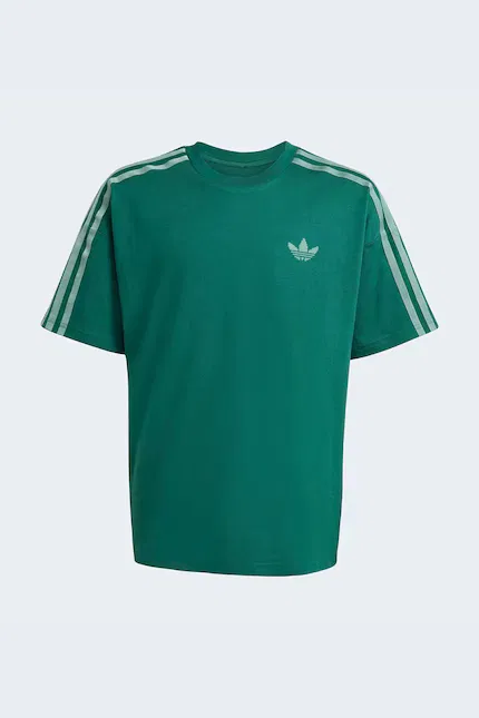 Футболка хлопковая детская Adidas Originals, зеленый — фото 2