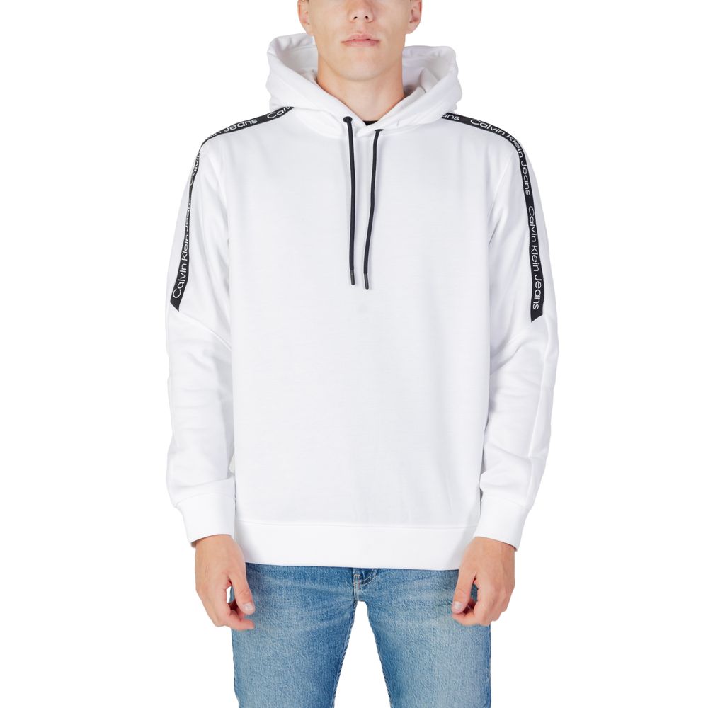 

Белый хлопковый свитер Calvin Klein Jeans