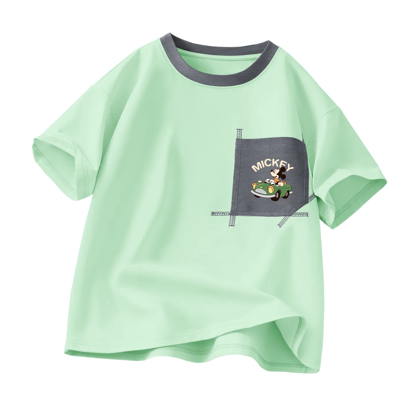 Футболка для детей Crew Neck Moderate Disney, di halo k белый — фото 4
