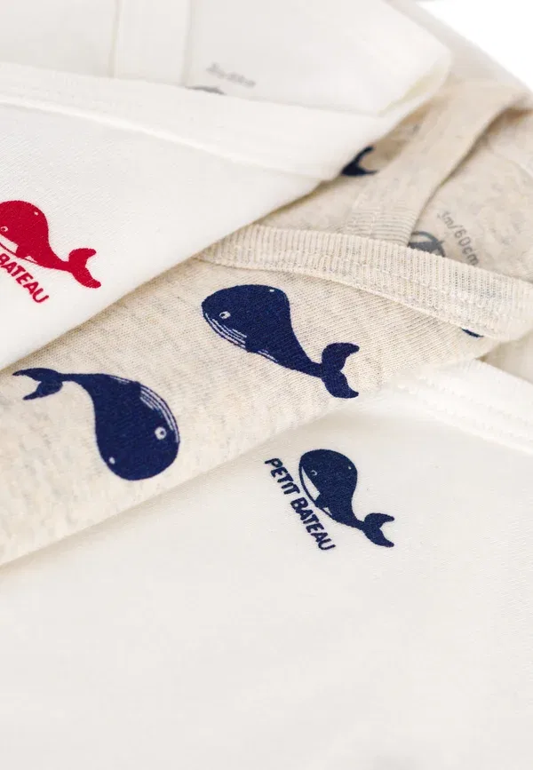 Набор из 3 боди Petit Bateau, белый — фото 3