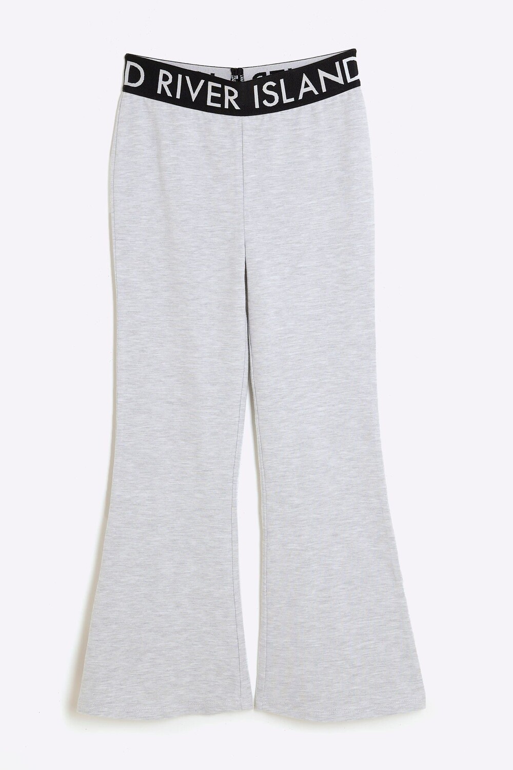 

Брюки клеш с глубоким поясом для девочек River Island, серый