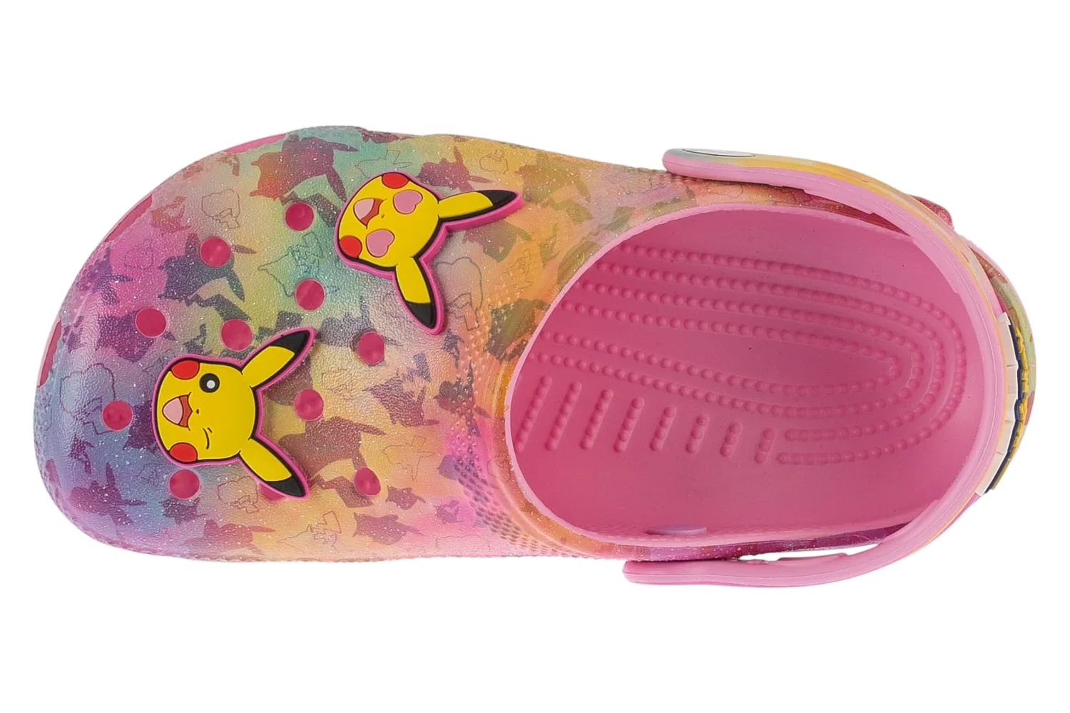 Вьетнамки детские Crocs Classic Pikachu, розовый — фото 3