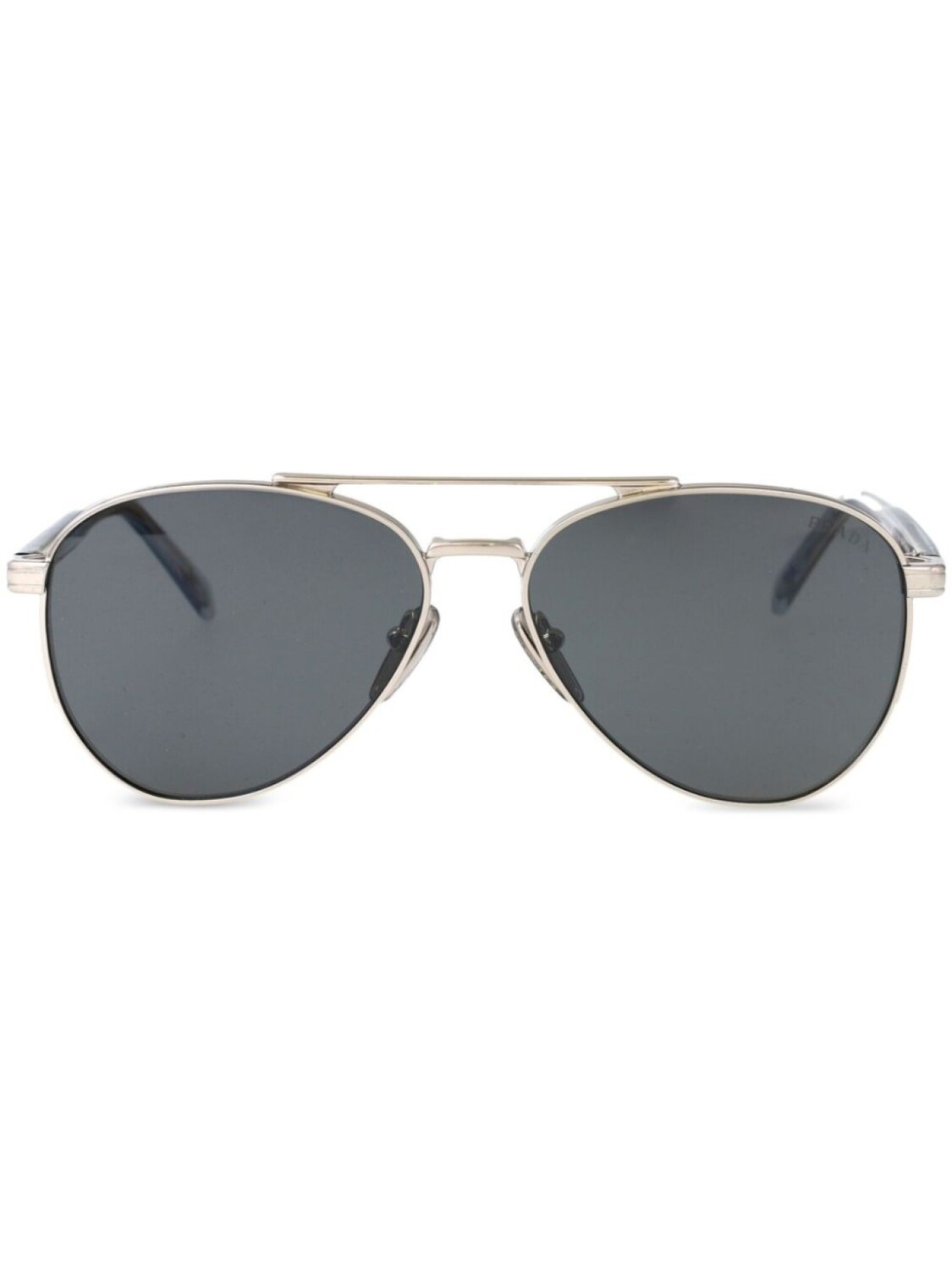 

Солнцезащитные очки в оправе пилота Prada Eyewear, серебряный