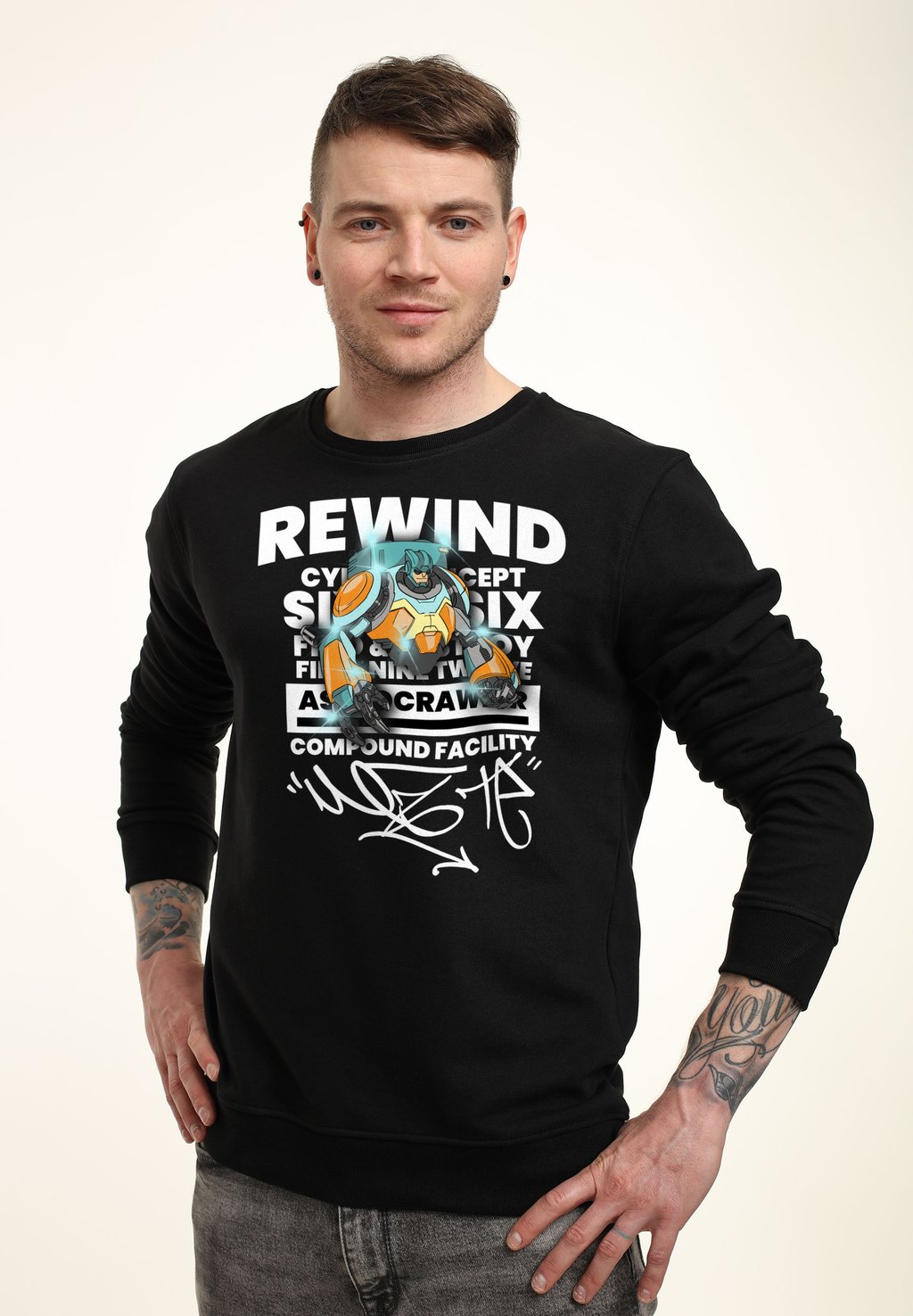 

Толстовка MATT KEELING REWIND Henry Tiger, черный