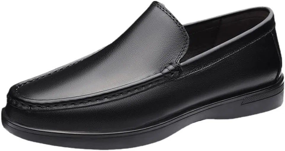Лоферы мужские Leather Loafers, Black DHFIRUFSHLO