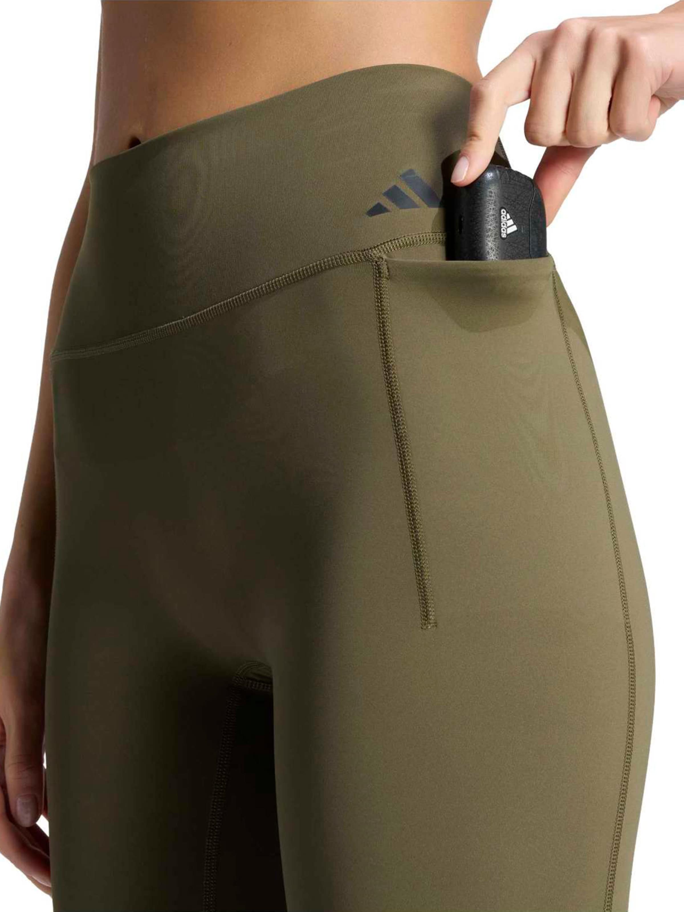Adidas Performance Узкие спортивные штаны в цвете Olive — фото 4