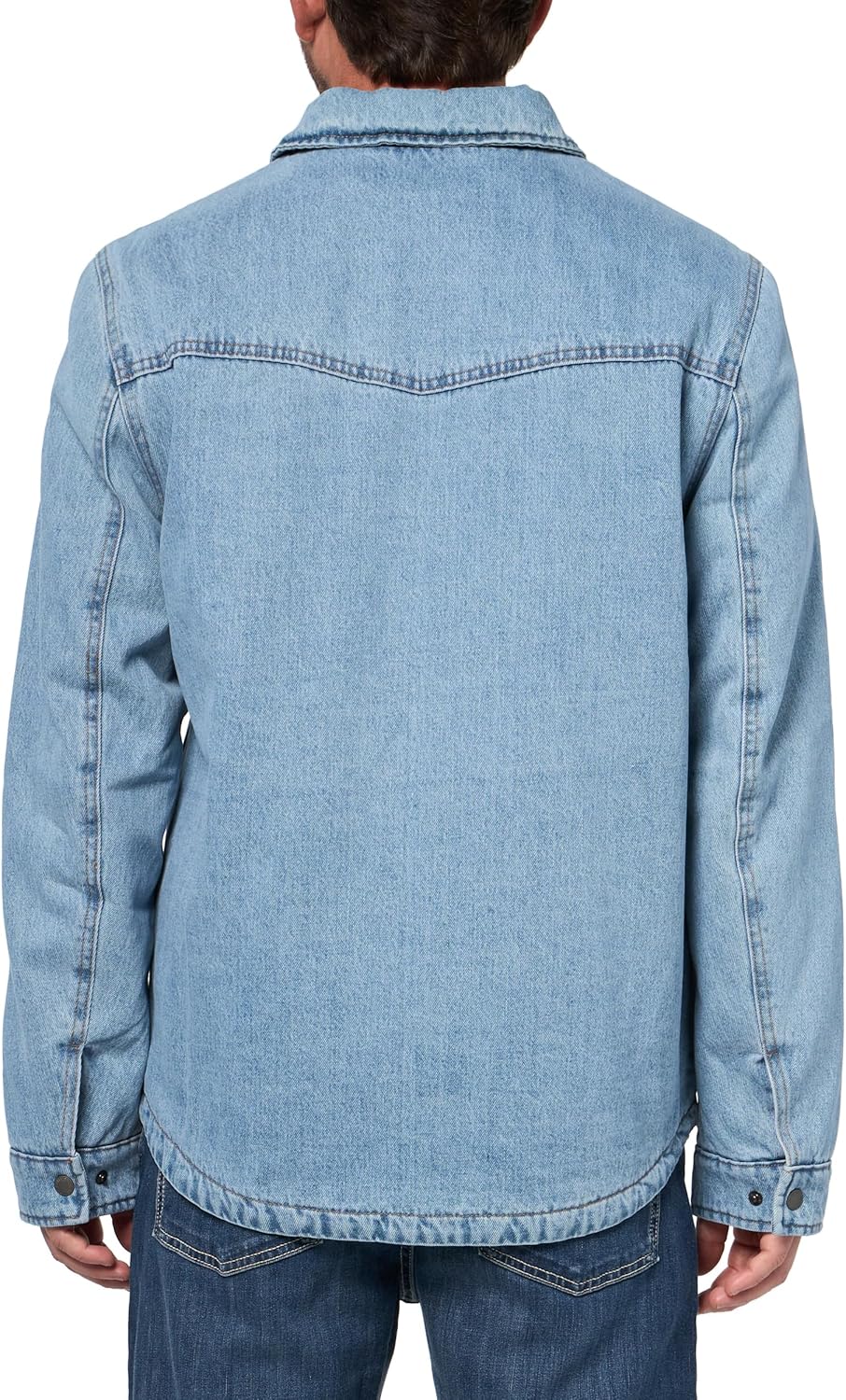 Мужская хлопковая куртка-рубашка в стиле вестерн Levi's, Light Wash Denim — фото 2