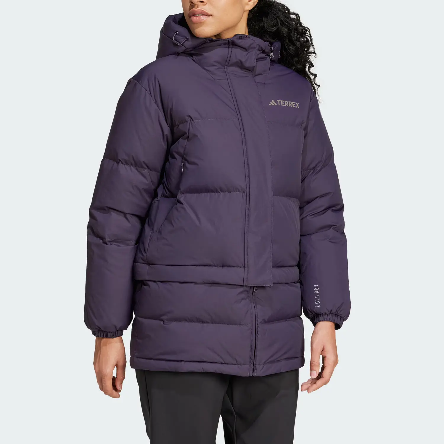 Стеганая куртка Cold.Rdy женская фиолетовый Adidas — фото 2