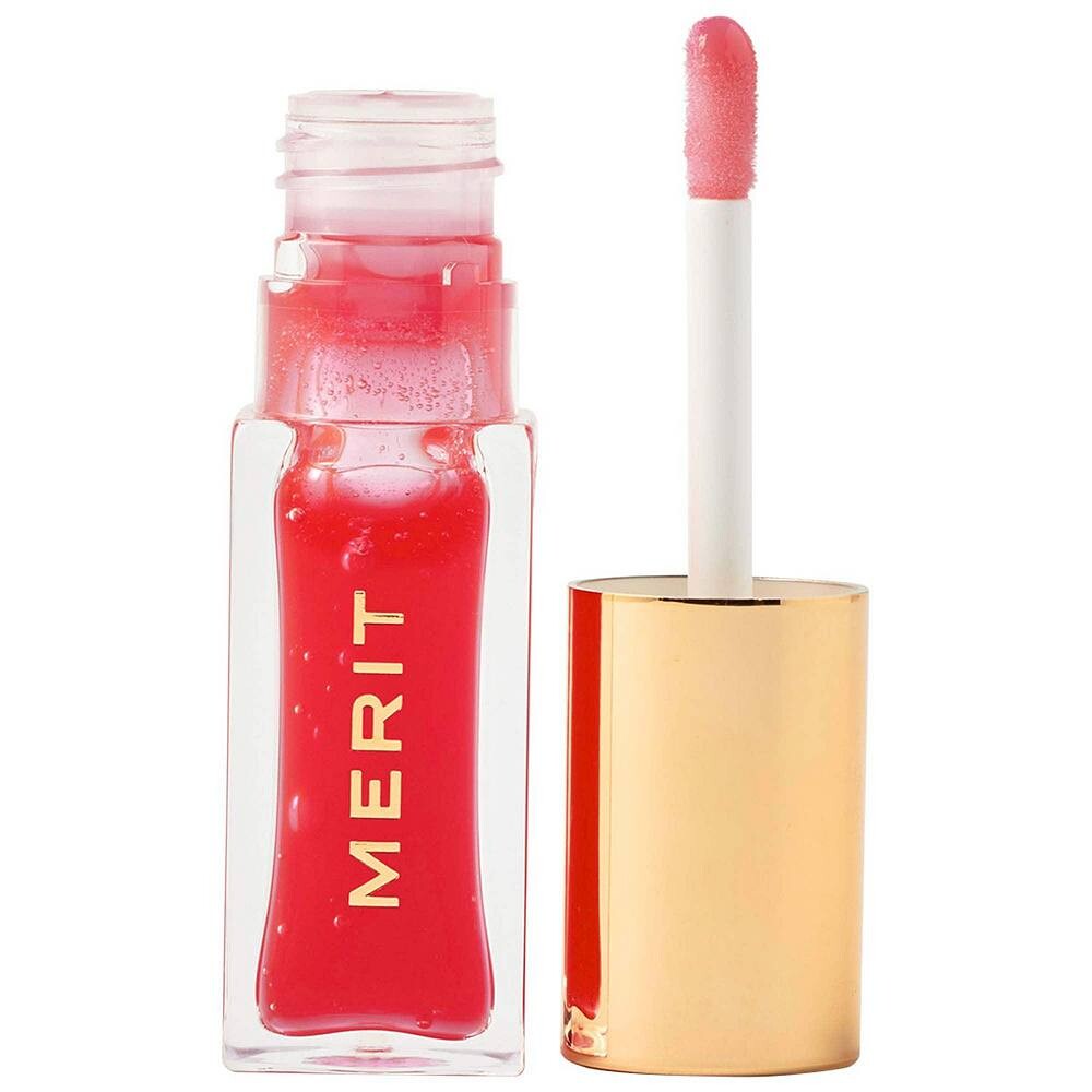 

Прозрачное тонированное масло для губ MERIT Shade Slick Gelee, цвет Maraschino