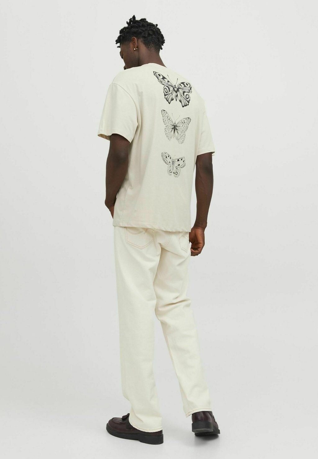 

Футболка с принтом КРУГЛЫЙ ВЫРЕЗ Jack & Jones, лунный луч