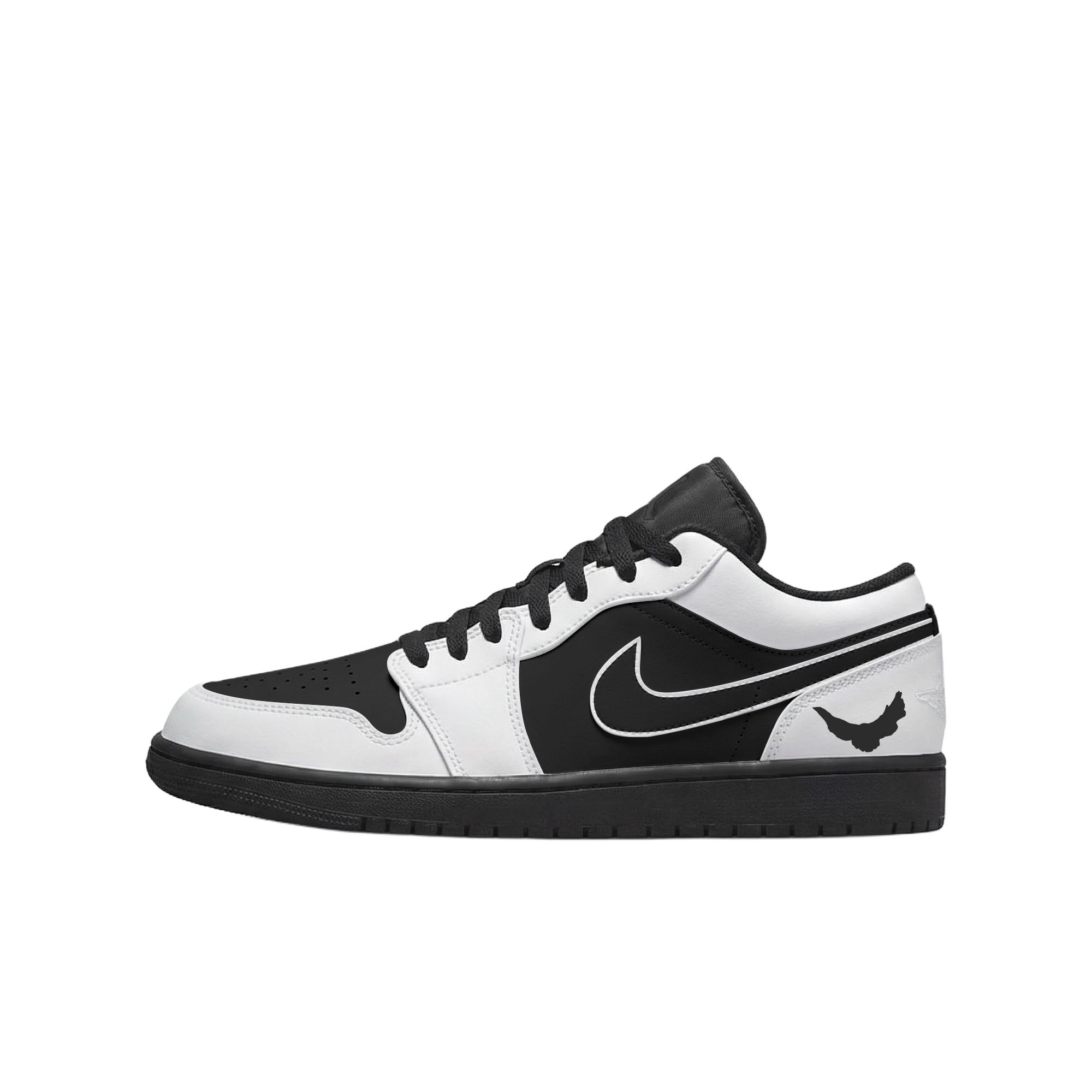 

Jordan Кроссовки Air 1 Abrasion Resistant Low top Vintage Basketball Shoes Unisex Black White