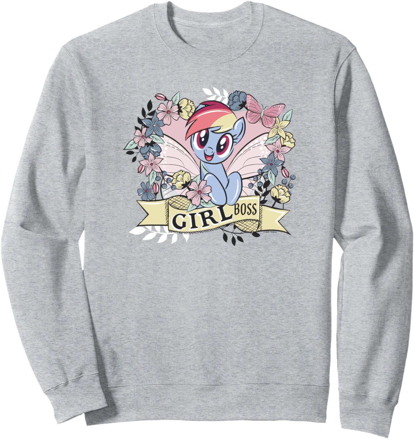

Толстовка My Little Pony: Friendship Is Magic Rainbow Dash Girl Boss, серая, Серый, Толстовка My Little Pony: Friendship Is Magic Rainbow Dash Girl Boss, серая