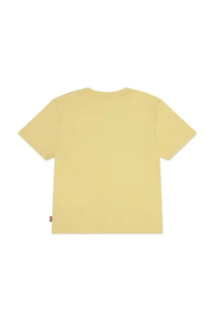 Футболка детская из тонкой дышащей ткани LVB BATWING CHEST HIT Levi's, желтый — фото 2