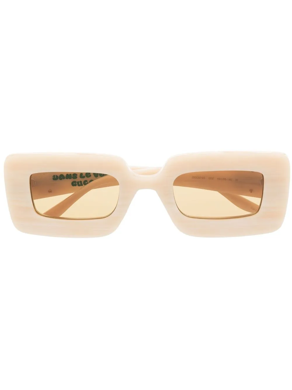 

Солнцезащитные очки в прямоугольной оправе Gucci Eyewear, нейтральный