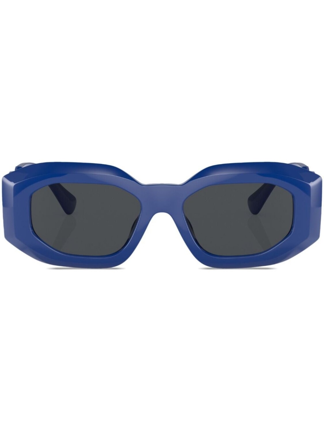 

Versace Eyewear солнцезащитные очки в геометричной оправе с логотипом, синий
