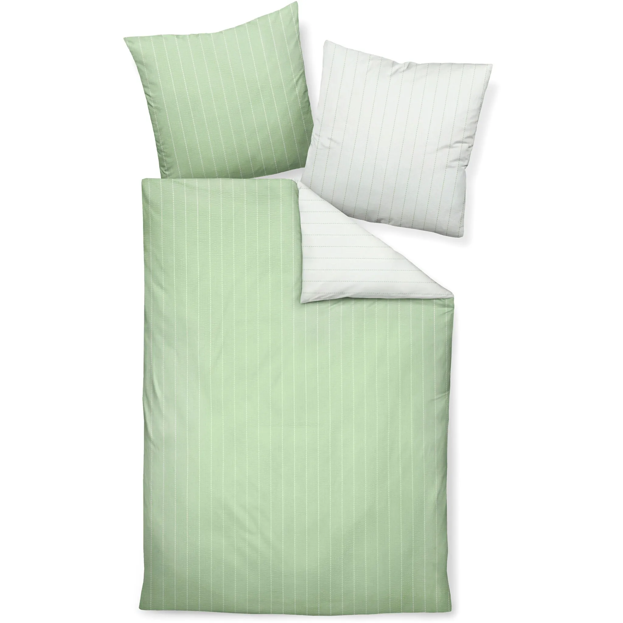 

Постельное белье Janine «TANGO20020 16 155x200, 80x80», на молнии, цвет lindgrün