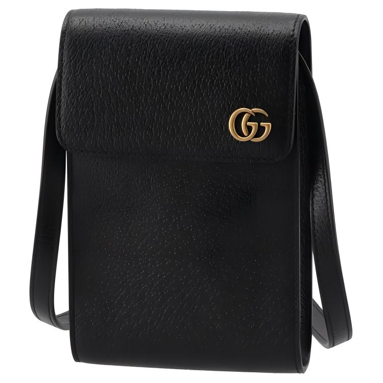 

GUCCI Кожаный мужской мини-кроссбоди черный