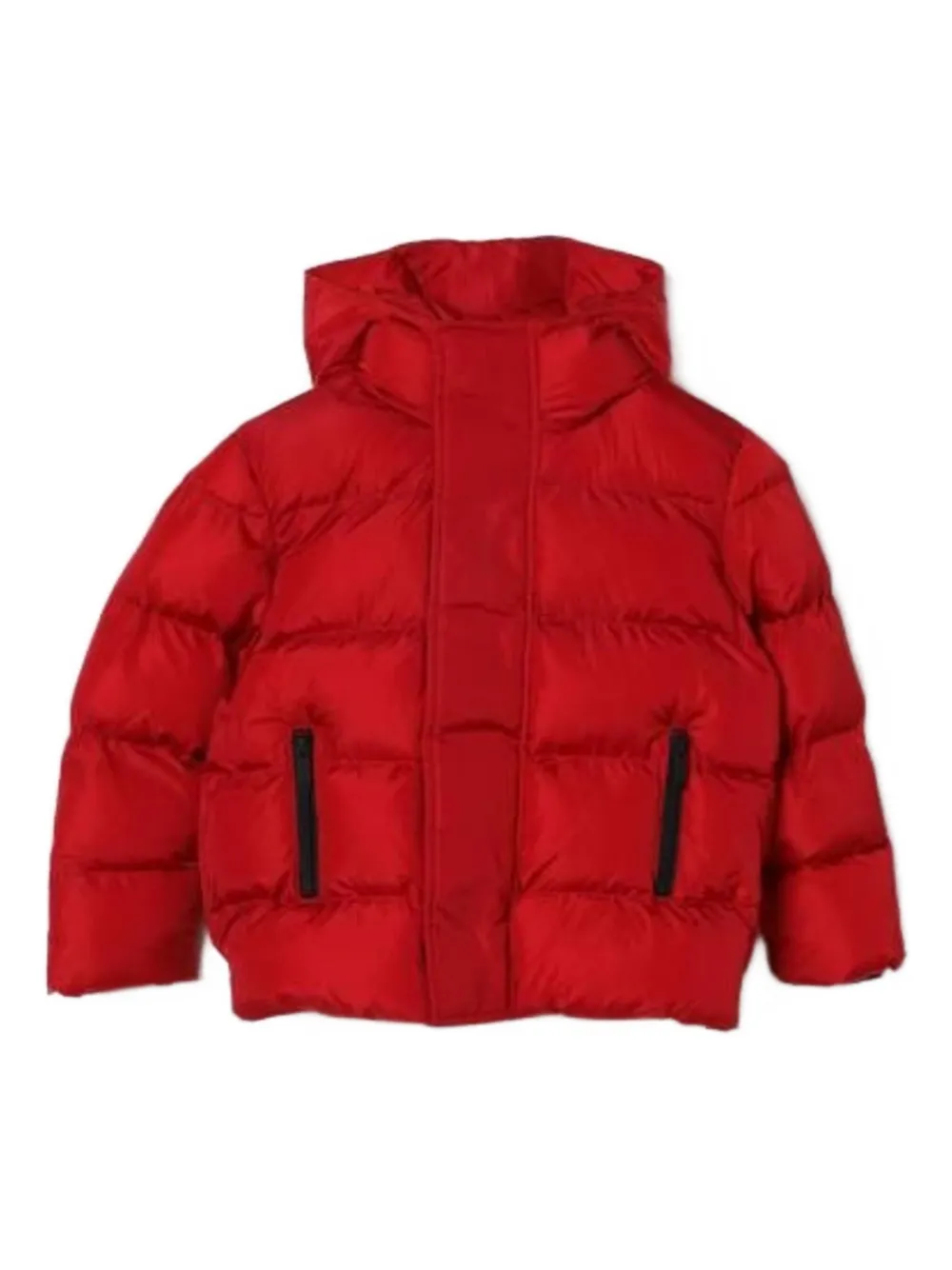 

Стеганая куртка с капюшоном Dsquared2 Kids, красный