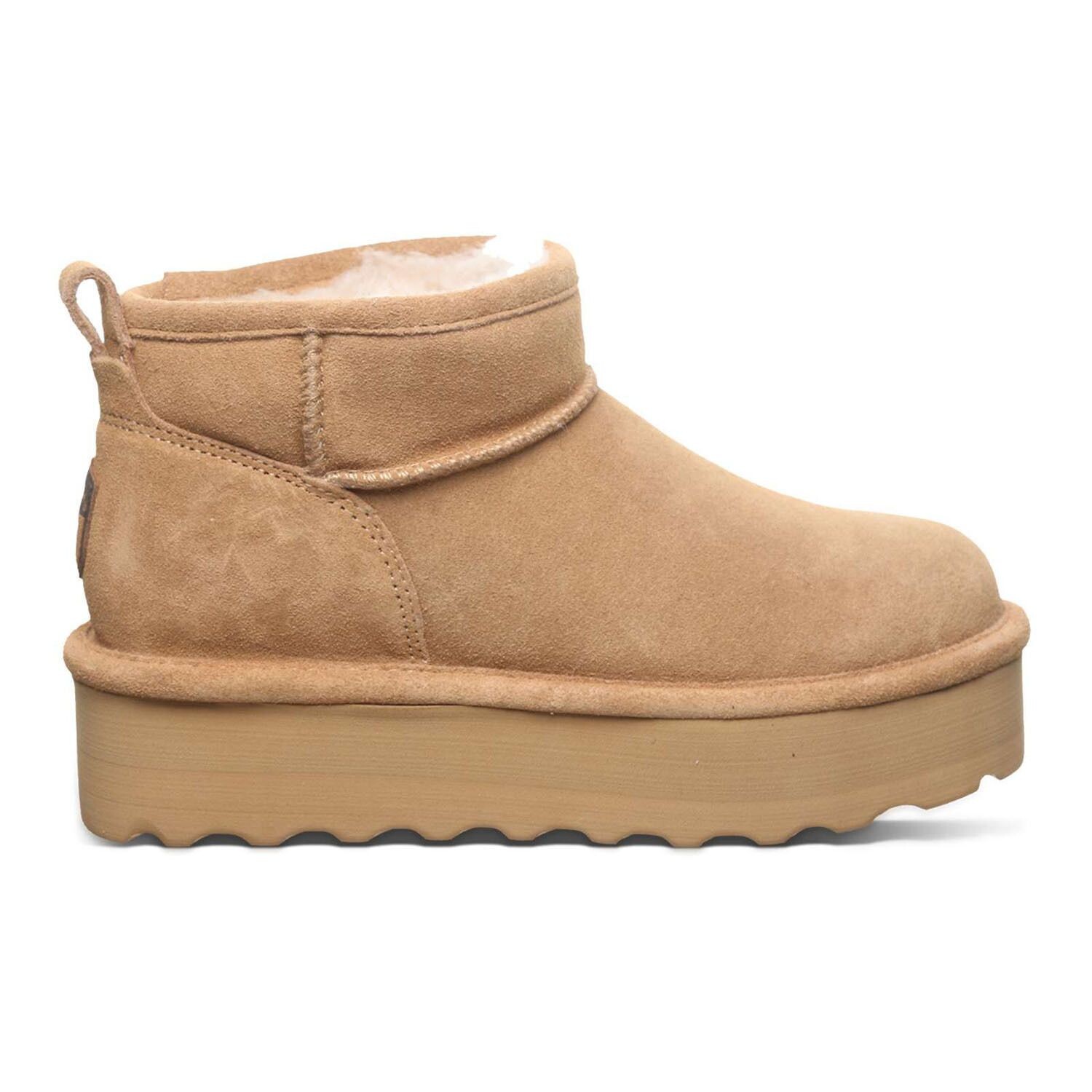 Короткие женские замшевые зимние ботинки Bearpaw в стиле ретро Bearpaw