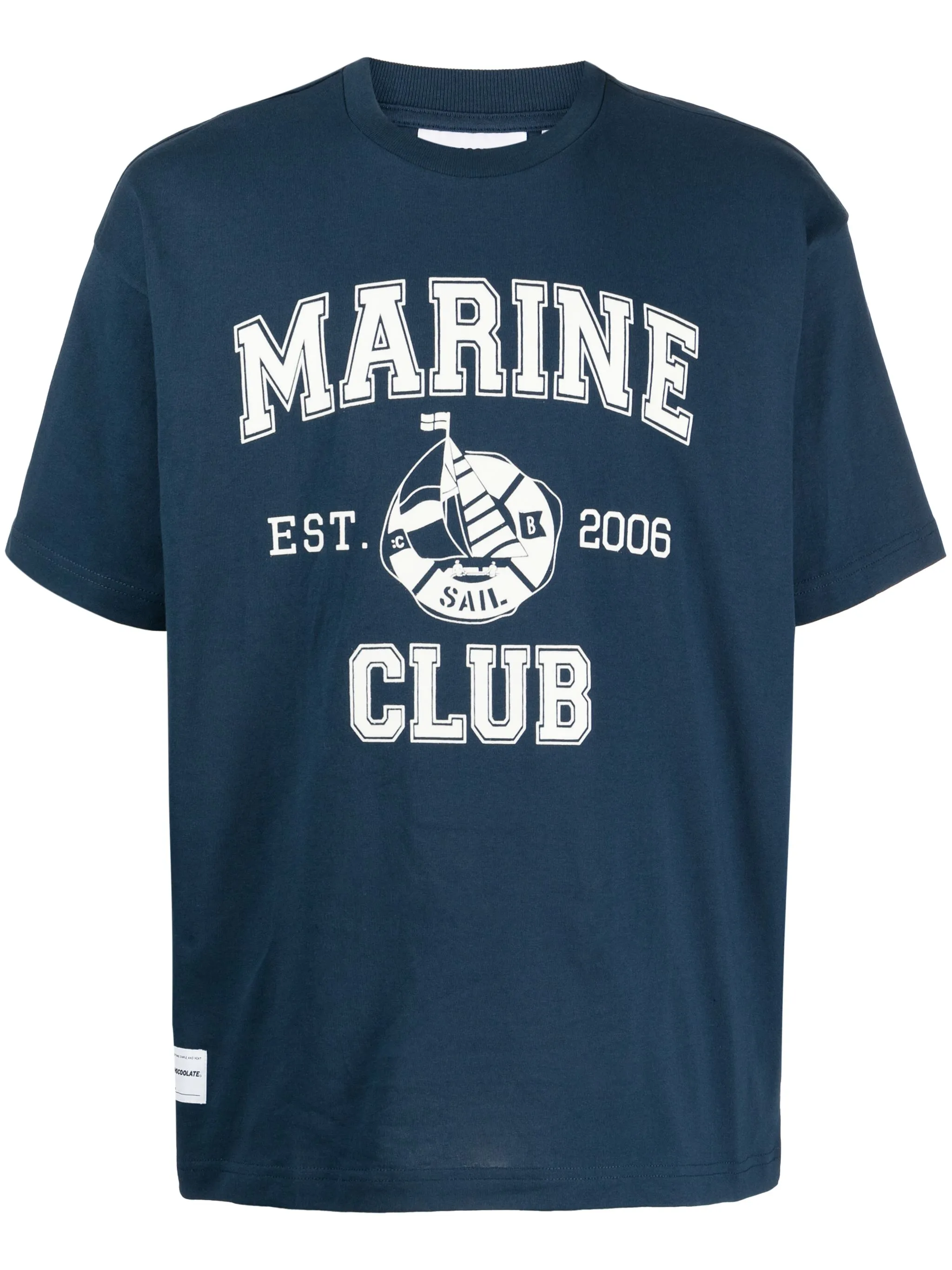 

Футболка с надписью Chocoolate, синий