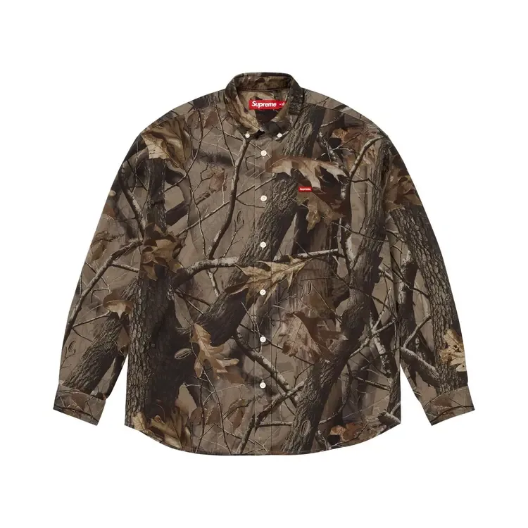 Футболка Supreme Small Box 'Realtree Hardwoods Camo', коричневый